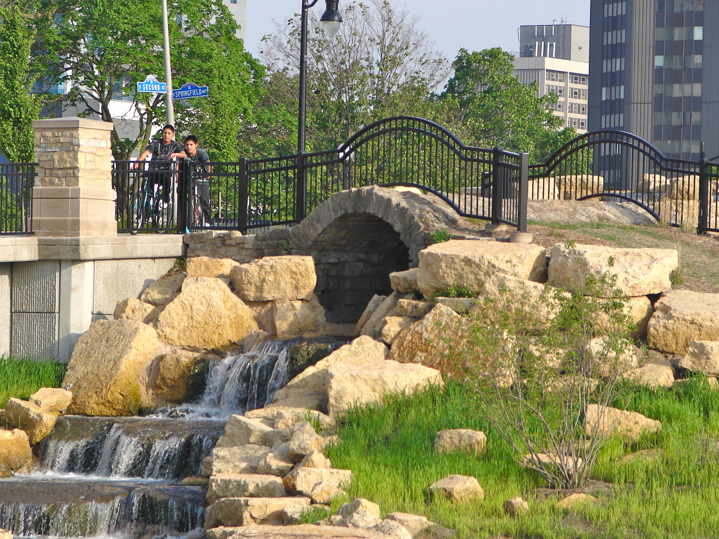 Bridge over Boneyard Creek in Champaign Illinois